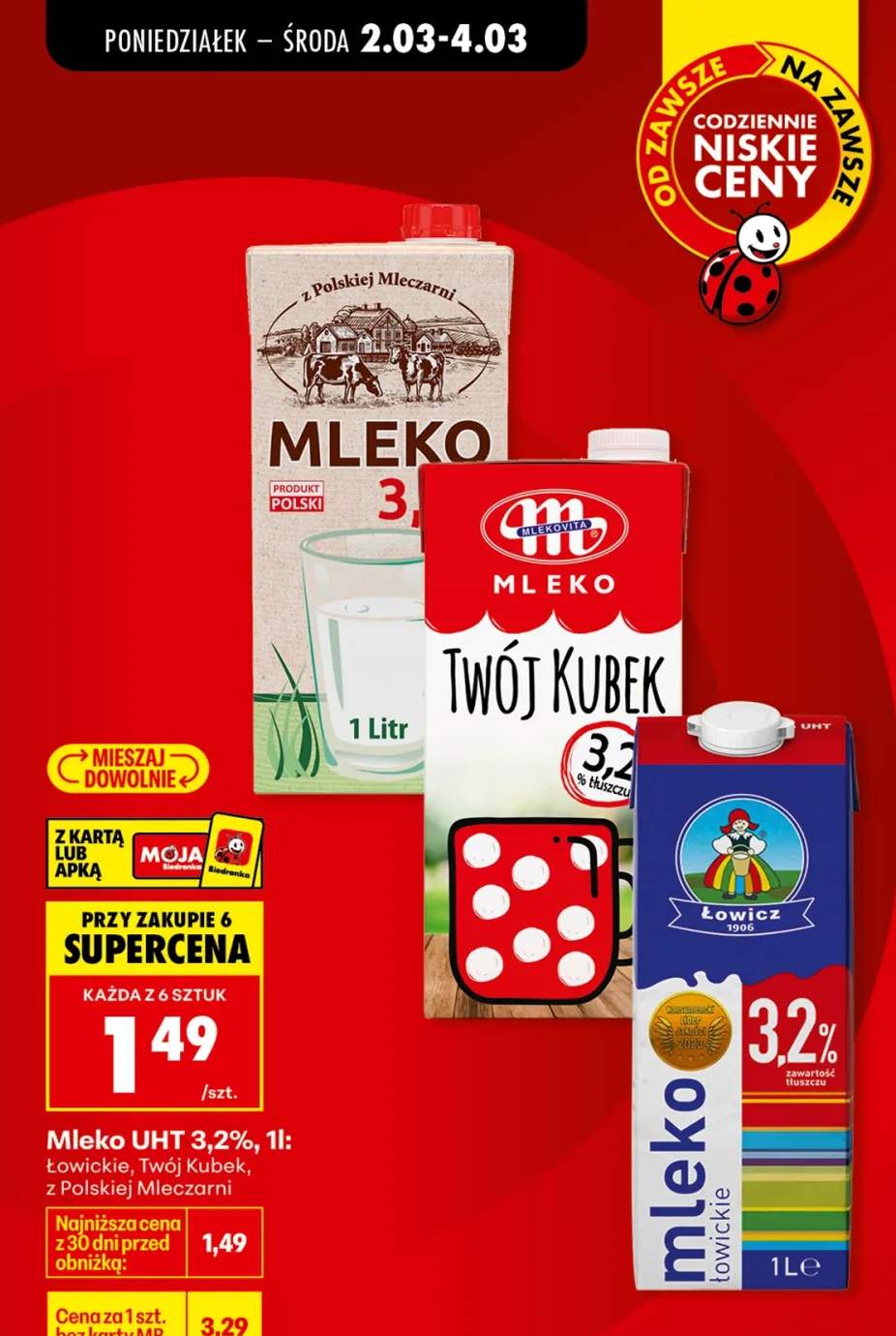 Mleko UHT 3,2%