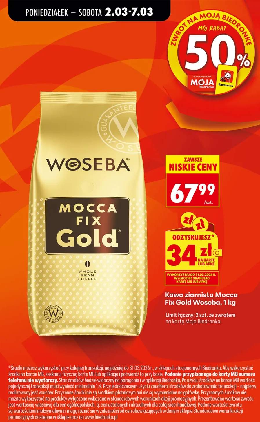 Kawa ziarnista Mocca Fix Gold