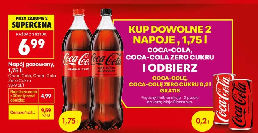 Napój gazowany Coca-Cola Original Taste