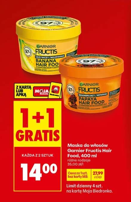 Maska do włosów Hair Food banana