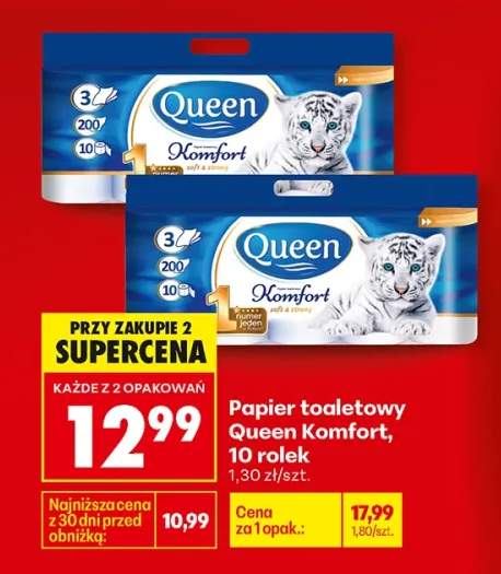 Papier toaletowy Komfort, 10 rolek