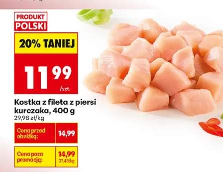 Kostka z fileta z piersi kurczaka