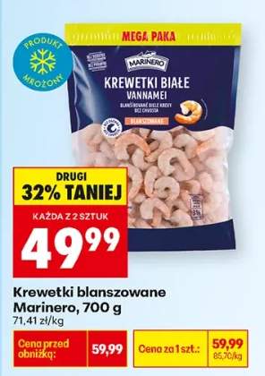 Krewetki białe blanszowane