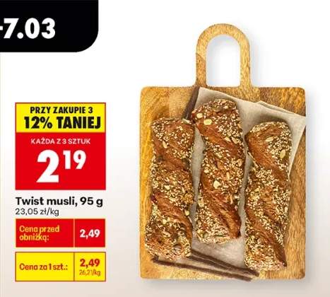 Pieczywo twist musli