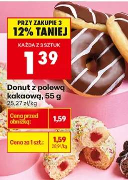 Donut z polewą kakaową