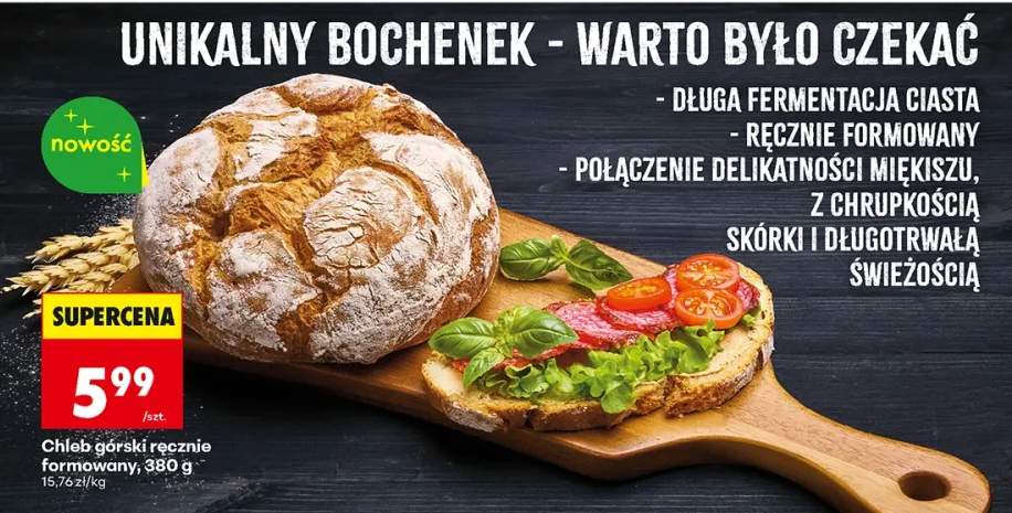 Chleb górski ręcznie formowany