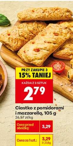 Ciastko z pomidorami i mozzarellą