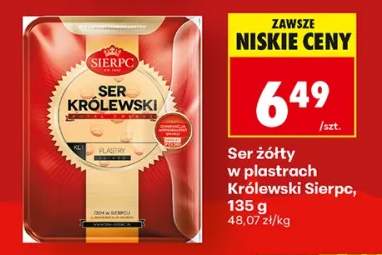 Ser żółty w plastrach Królewski