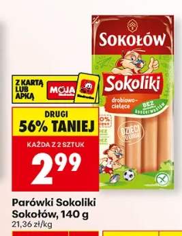 Parówki Sokoliki drobiowo-cielęce