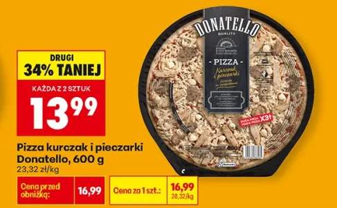 Pizza kurczak i pieczarki