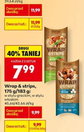 Wrap & strips w stylu greckim