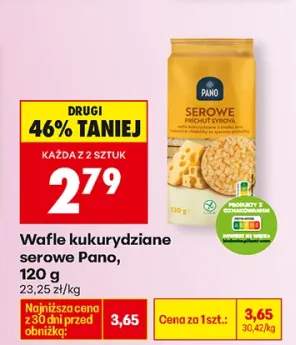 Wafle kukurydziane serowe