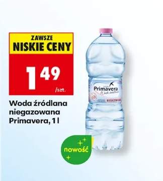 Woda źródlana niegazowana