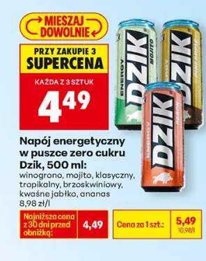 Napój energetyczny w puszce zero cukru winograno, mojito, klasyczny, tropikalny, brzoskwiniowy, kwaśne jabłko, ananas