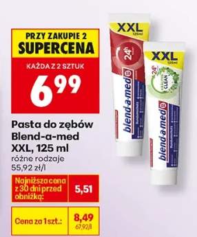 Pasta do zębów blend-a-med różne rodzaje