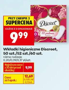 Wkładki higieniczne różne rodzaje