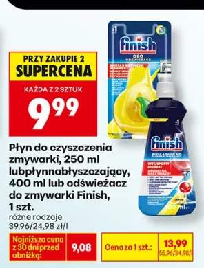 Płyn do czyszczenia zmywarki lub płyn nabłyszczający