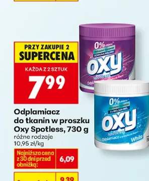 Odplamiacz do tkanin w proszku Spotless
