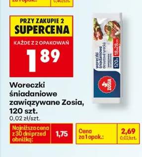 Woreczki śniadaniowe zawiązywane