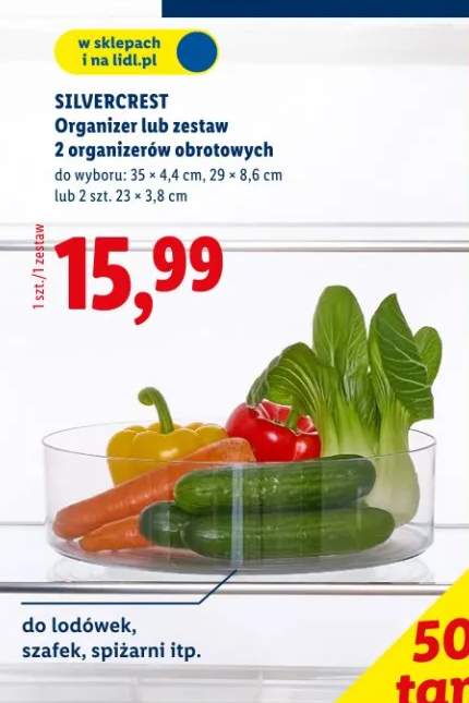 Organizer lub zestaw 2 organizerów obrotowych