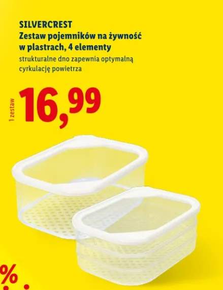 Zestaw pojemników na żywność w plastrach, 4 elementy