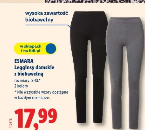 Legginsy damskie z biobawełną