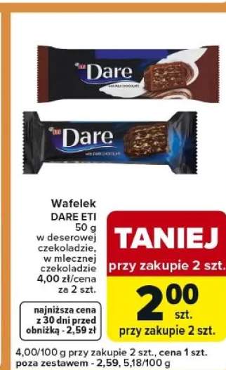 Wafelek w deserowej czekoladzie, w mlecznej czekoladzie