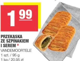 Przekąska ze szpinakiem i serem Vandemoortele