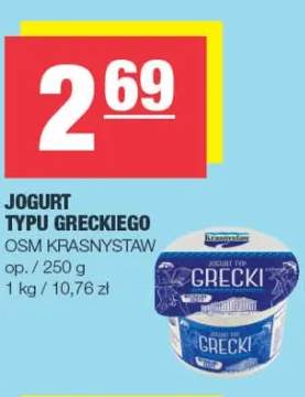 Jogurt typu greckiego OSM Krasnystaw