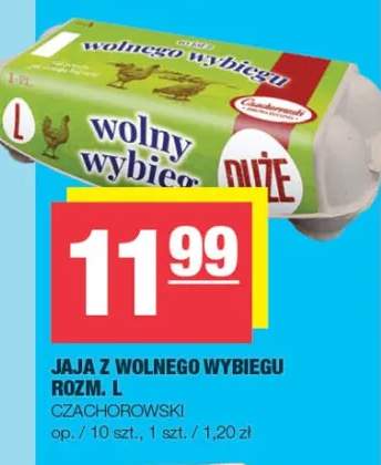Jaja z wolnego wybiegu rozm. L Czachorowski