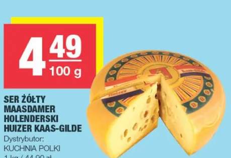 Ser żółty Maasdamer holenderski Huizer Kaas-Gilde