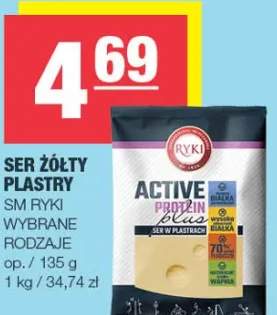 Ser żółty plastry