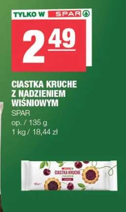 Ciastka kruche z nadzieniem wiśniowym