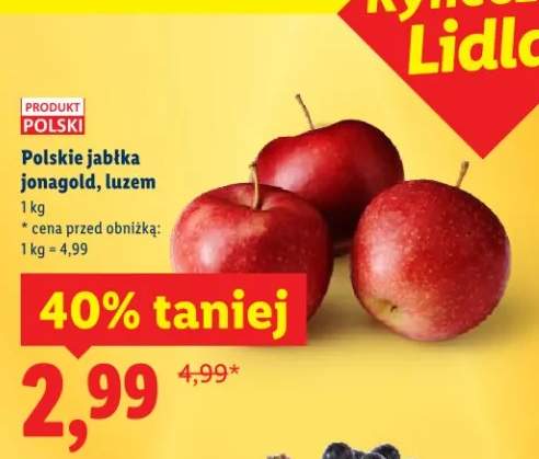 Jabłka jonagold, luzem