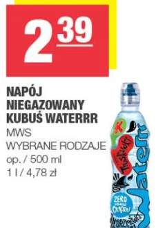 Napój niegazowany wybrane rodzaje