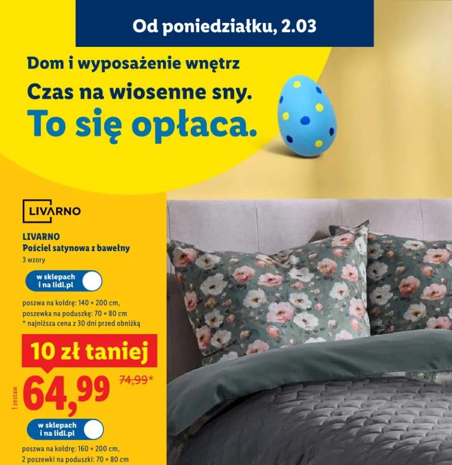 Pościel satynowa z bawełny 140x200cm, 70x80cm