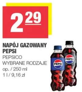 Napój gazowany pepsi wybrane rodzaje