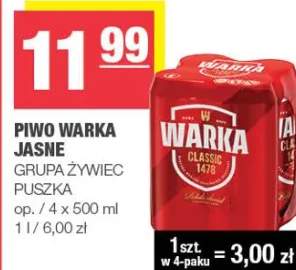 Piwo Warka jasne