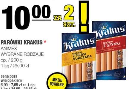 Parówki wybrane rodzaje