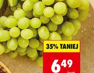 Winogrona jasne bezpestkowe