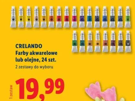 Farby akwarelowe lub olejne 24 szt.