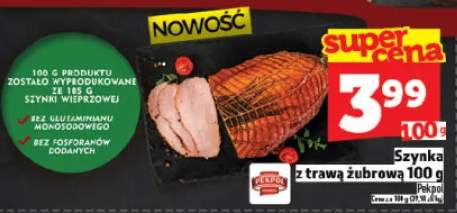 Szynka z trawą żubrową