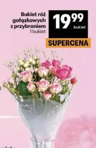 Bukiet róż gałązkowych z przybraniem