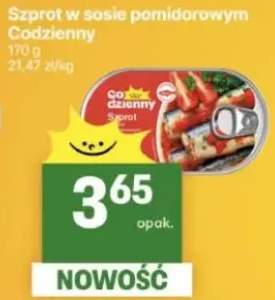 Szprot w sosie pomidorowym