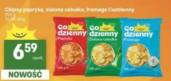 Chipsy papryka, zielona cebulka, fromage