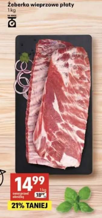 Żeberka wieprzowe płaty