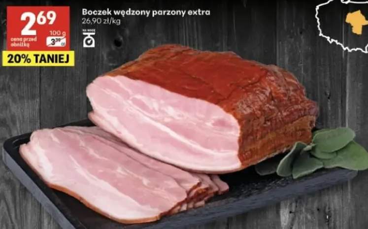 Boczek wędzony parzony extra