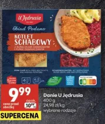 Obiad Podano kotlet schabowy