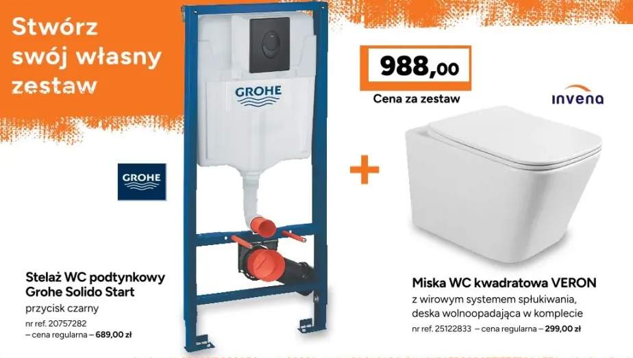 zestaw podtynkowy wc