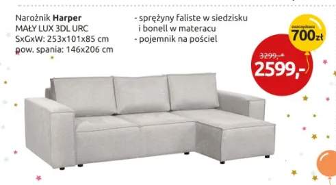 Narożnik Harper MAŁY LUX 3DL.URC